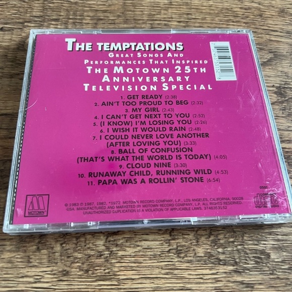 The Temptations | A Motown Compact Classic | Vintage Music CD - Picture 3 of 3